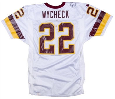 1994 Frank Wycheck Game Used & Signed Washington Redskins Road Jersey (Beckett)